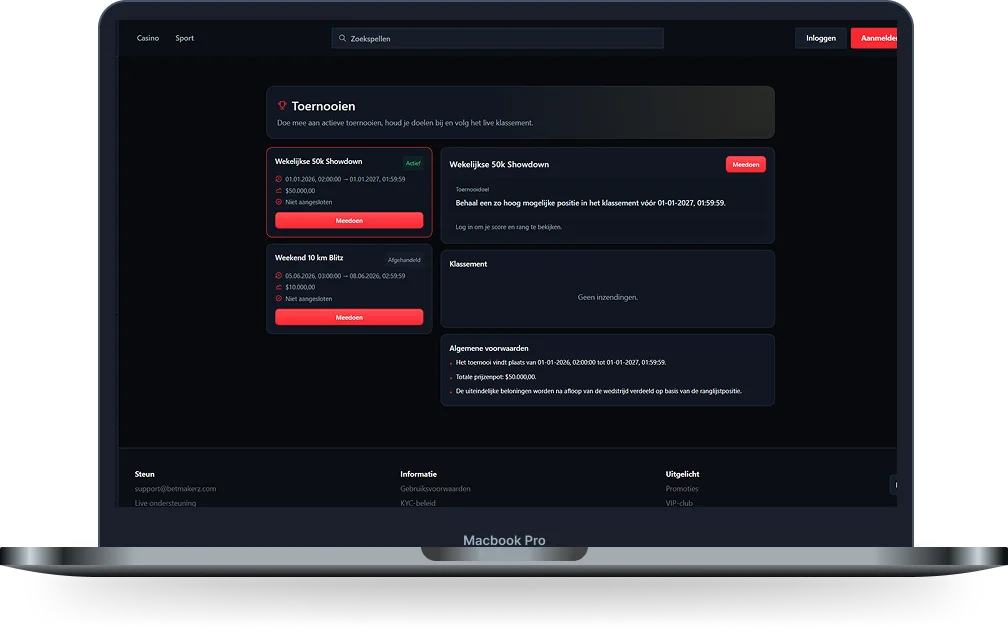 Betmakerz Casino weekendtoernooien